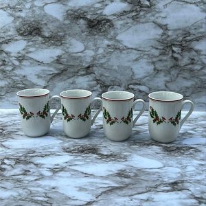Christmas Holly coffee cups